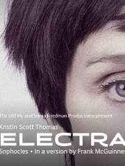 Close up of a poster for Sophocles' Electra at the Old Vic 2014