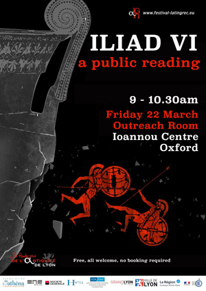 Poster for the Iliad Book 6 global reading event